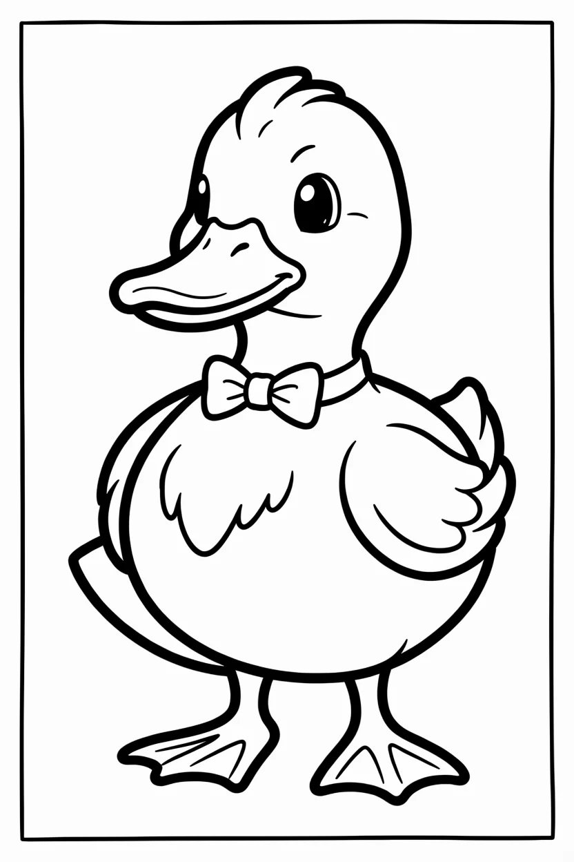 Desenhos de Patos para Imprimir e Colorir