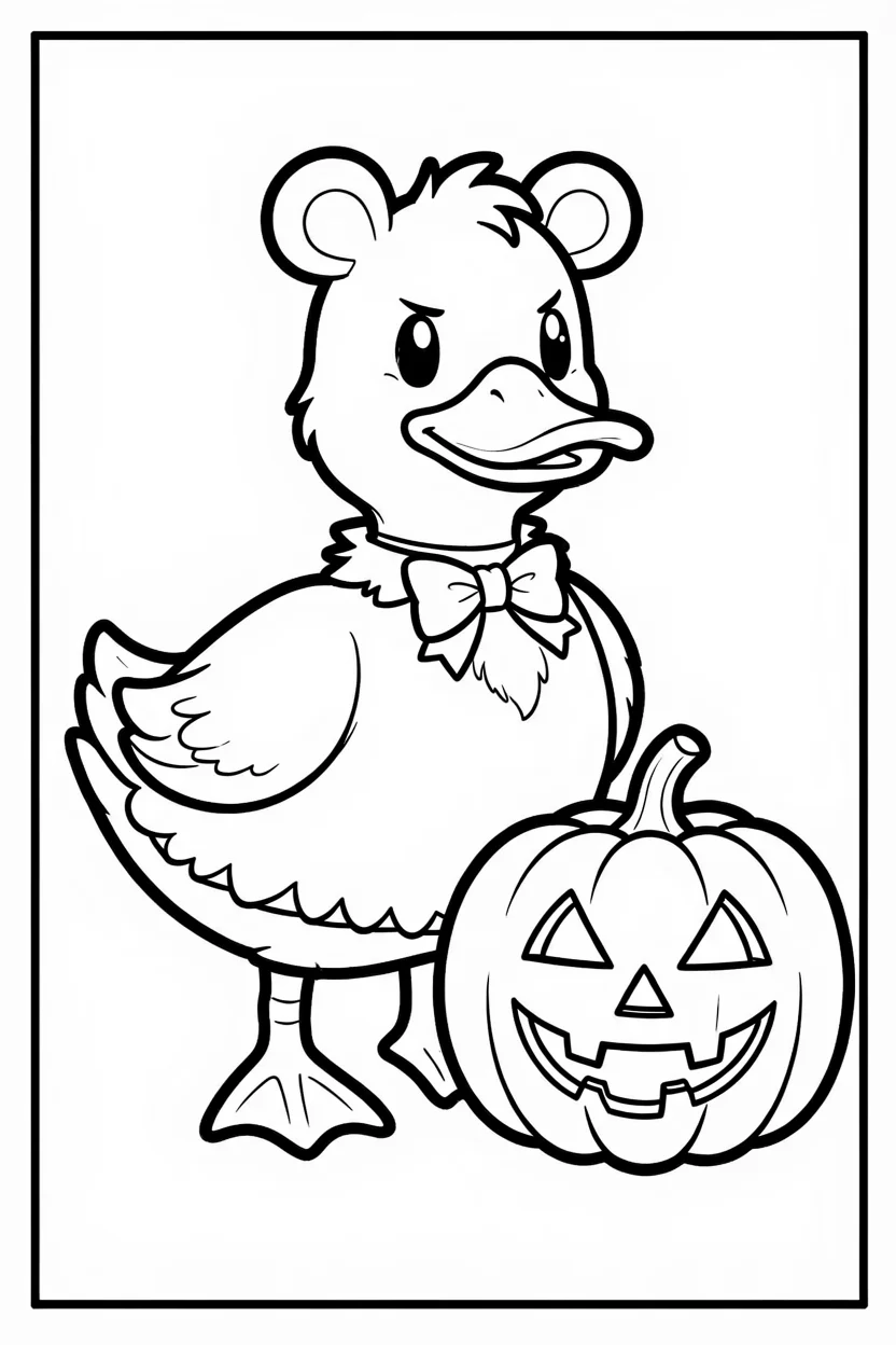 Desenhos de Patos para Imprimir e Colorir