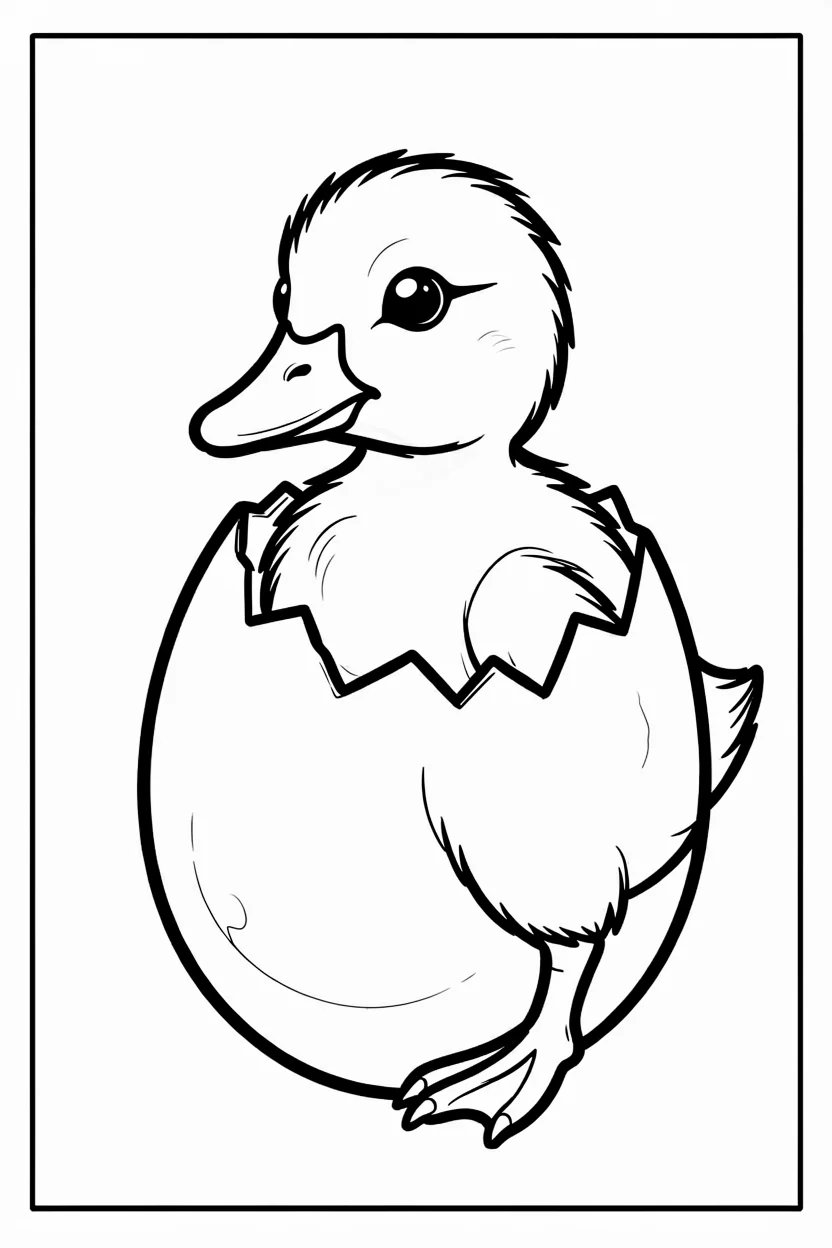 Desenhos de Patos para Imprimir e Colorir