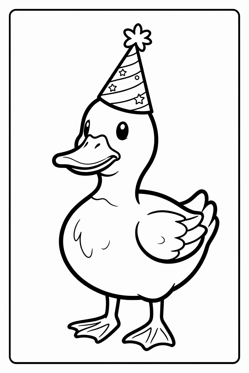 Desenhos de Patos para Imprimir e Colorir