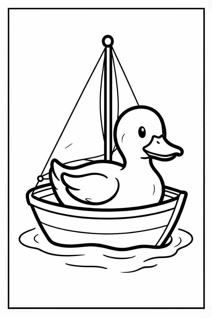 Desenhos de Patos para Imprimir e Colorir