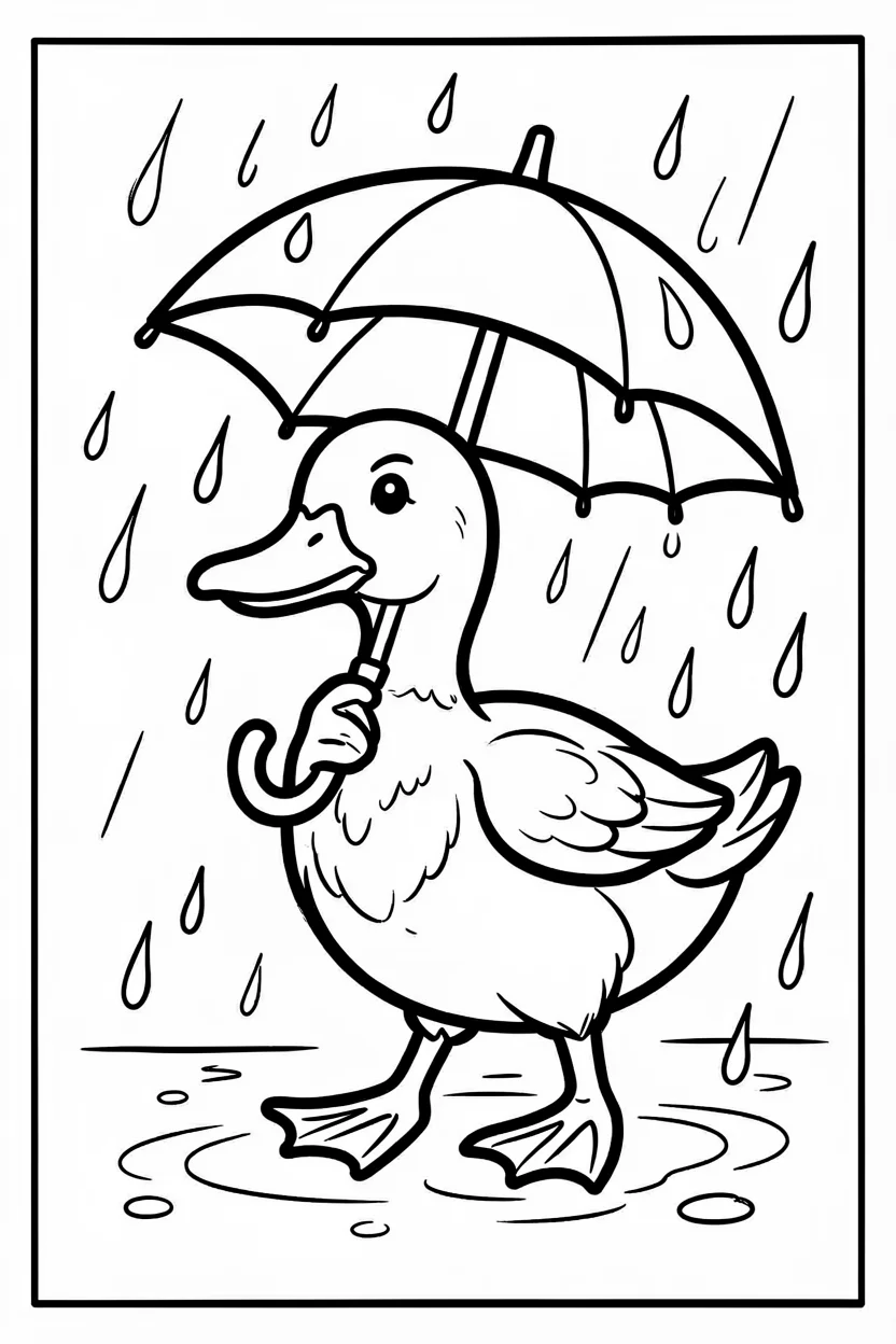 Desenhos de Patos para Imprimir e Colorir