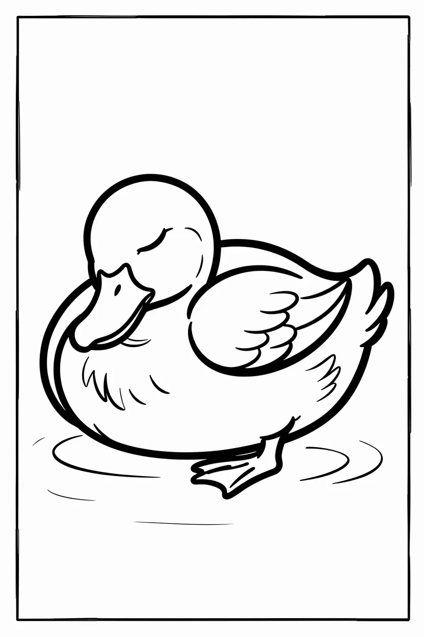 Desenhos de Patos para Imprimir e Colorir