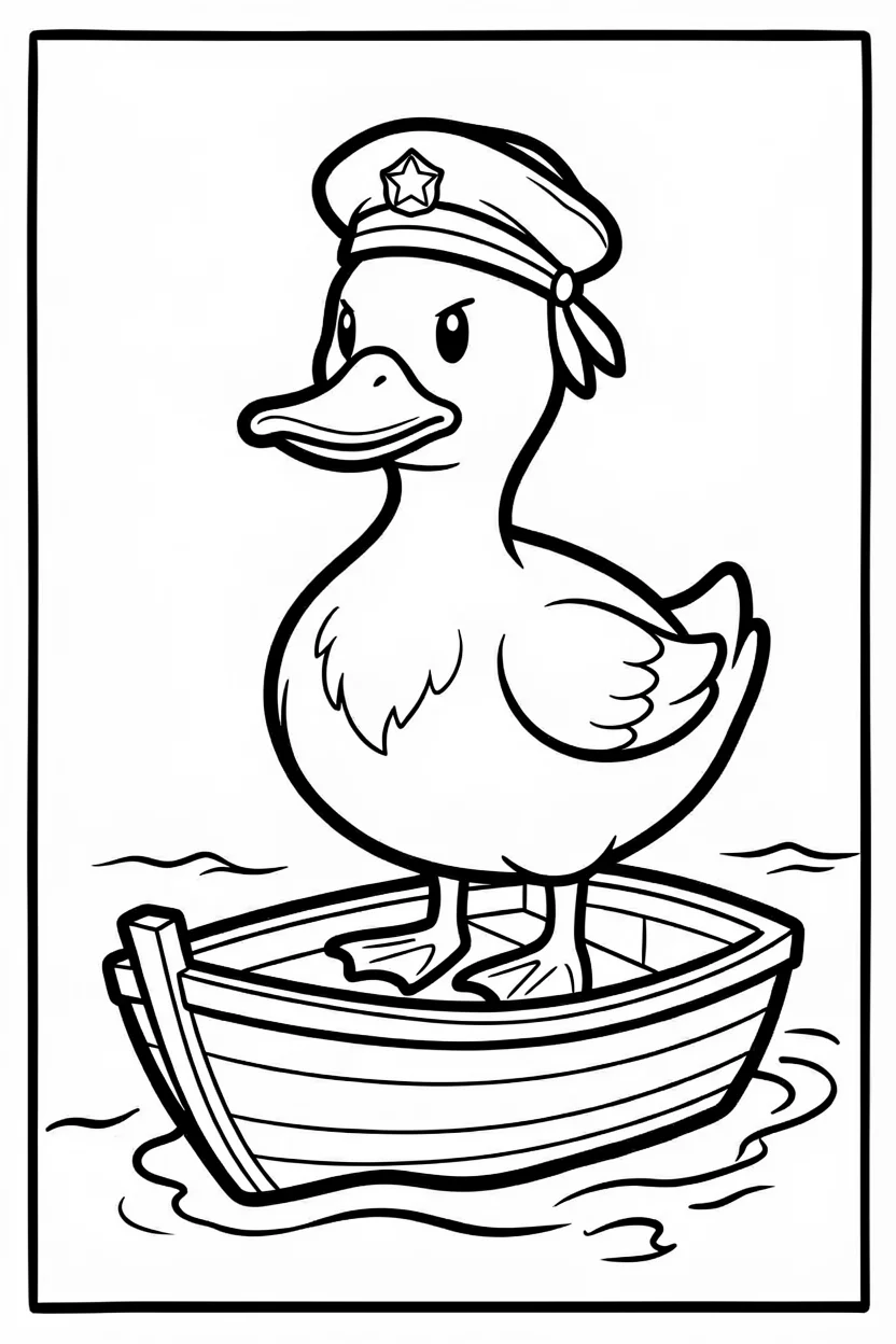 Desenhos de Patos para Imprimir e Colorir