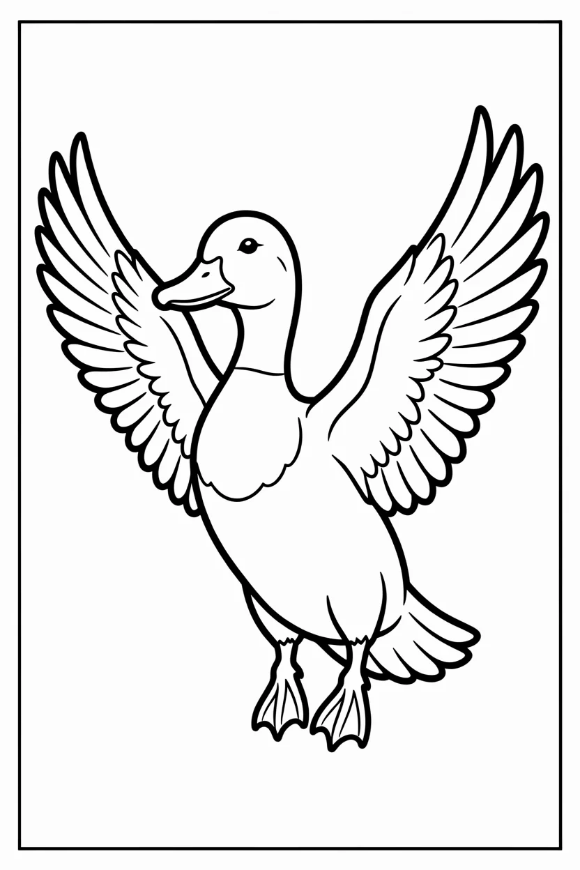 Desenhos de Patos para Imprimir e Colorir
