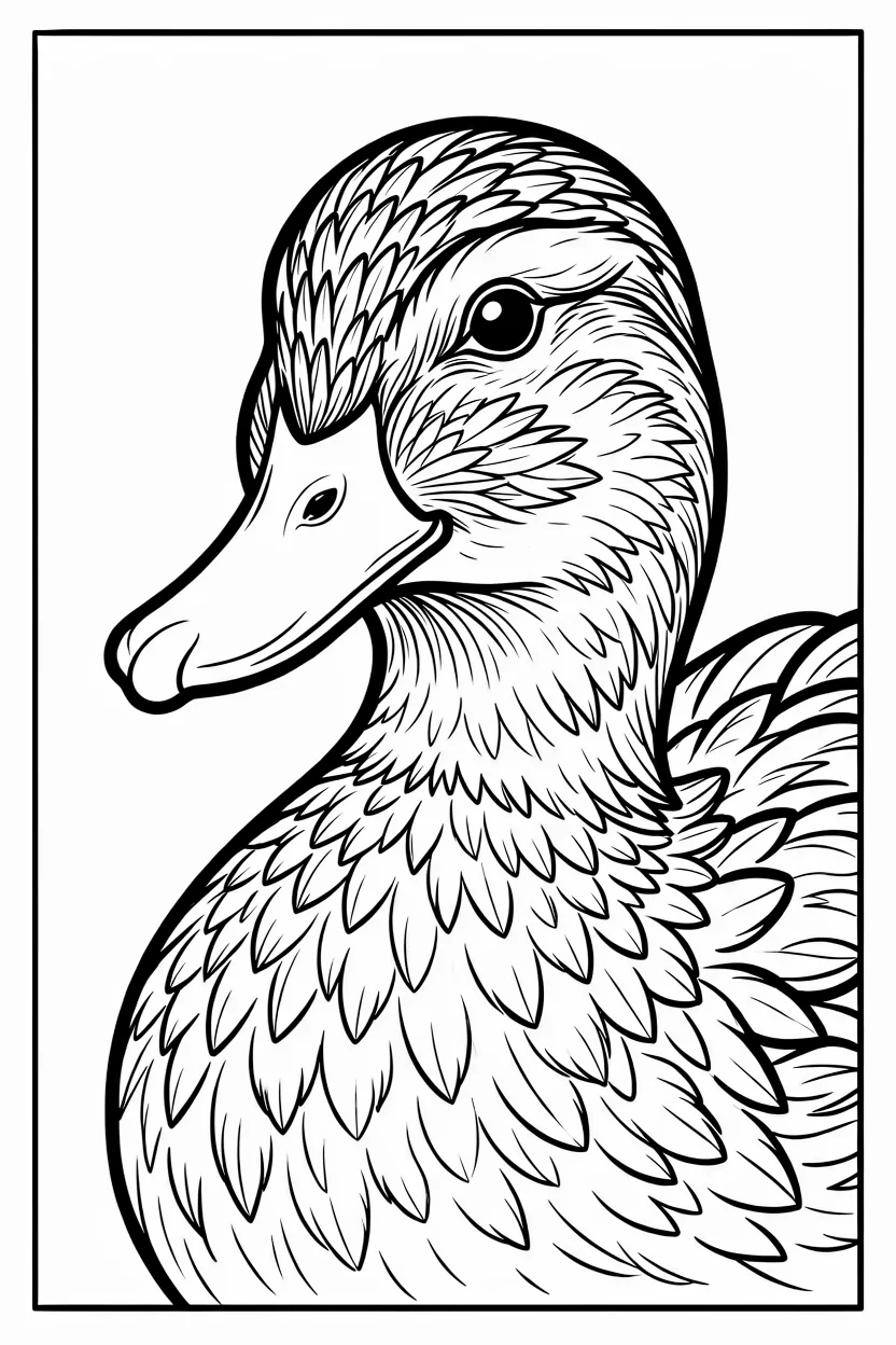 Desenhos de Patos para Imprimir e Colorir