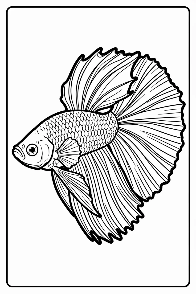 Desenhos de Peixes para Imprimir e Colorir