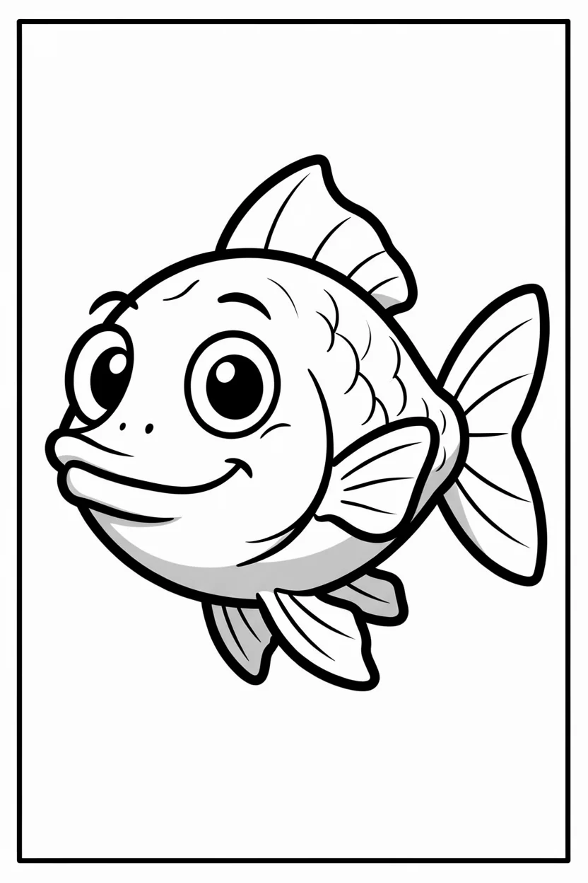 Desenhos de Peixes para Imprimir e Colorir