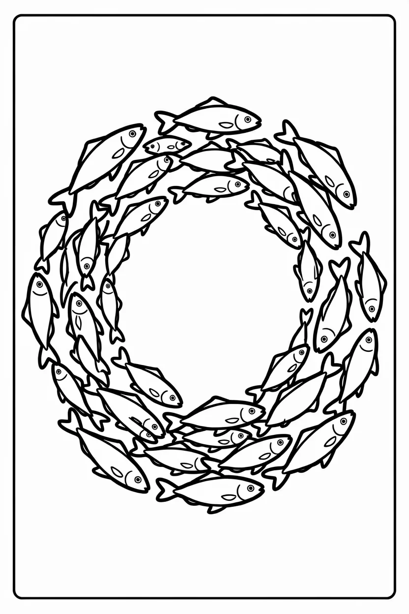 Desenhos de Peixes para Imprimir e Colorir