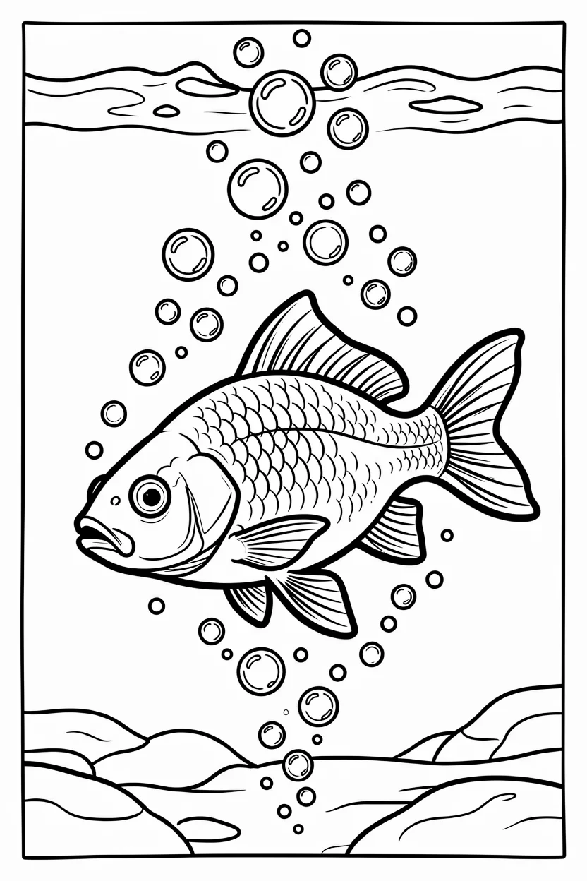 Desenhos de Peixes para Imprimir e Colorir