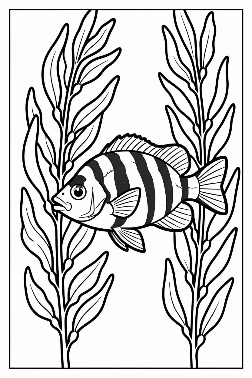 Desenhos de Peixes para Imprimir e Colorir