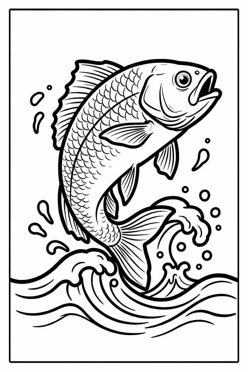 Desenhos de Peixes para Imprimir e Colorir