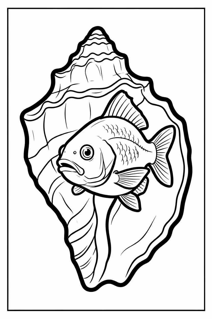 Desenhos de Peixes para Imprimir e Colorir
