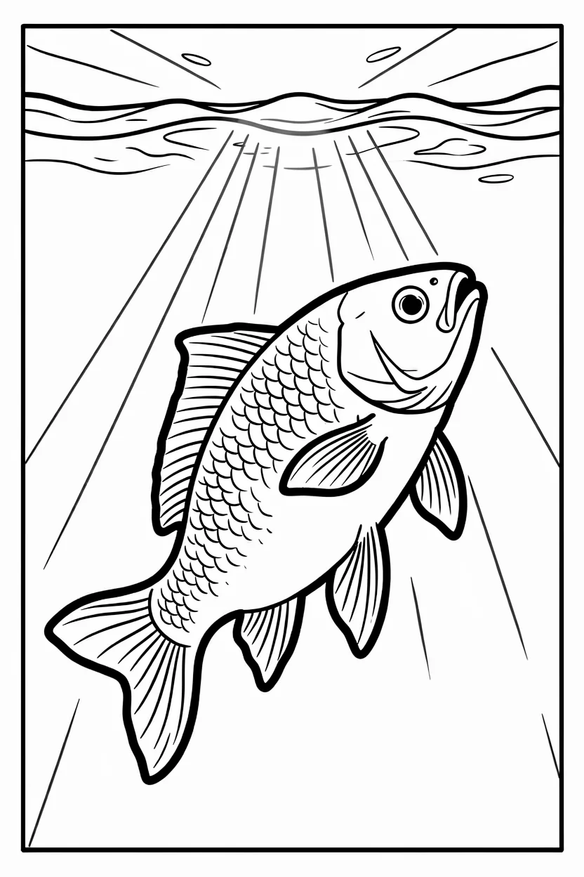 Desenhos de Peixes para Imprimir e Colorir