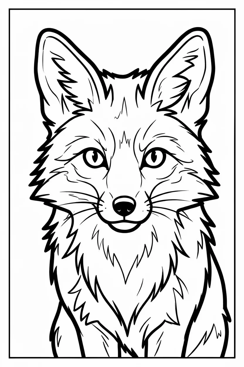 Desenhos de Raposas para Imprimir e Colorir