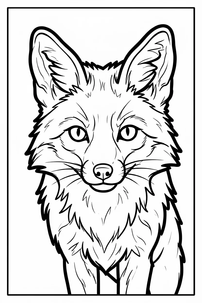 Desenhos de Raposas para Imprimir e Colorir