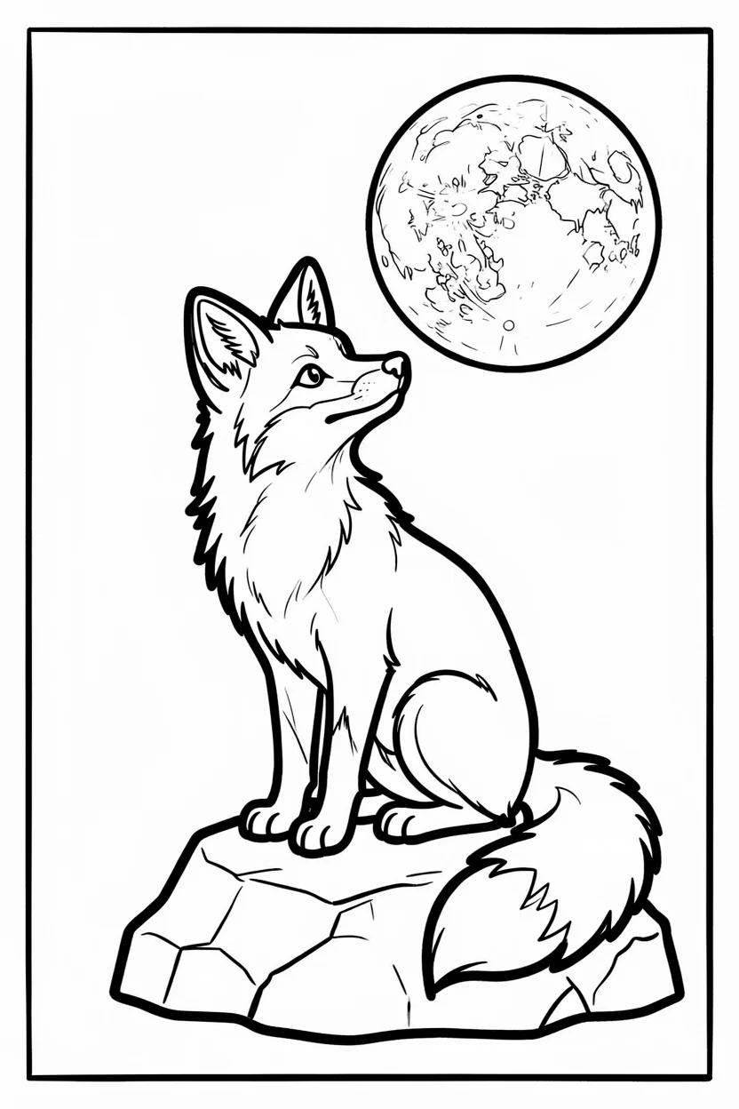 Desenhos de Raposas para Imprimir e Colorir