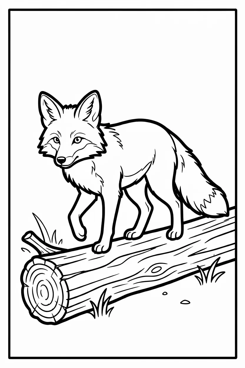 Desenhos de Raposas para Imprimir e Colorir