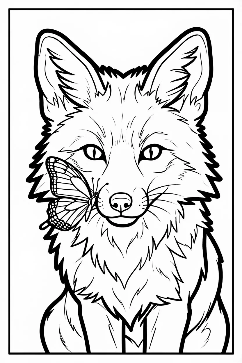 Desenhos de Raposas para Imprimir e Colorir