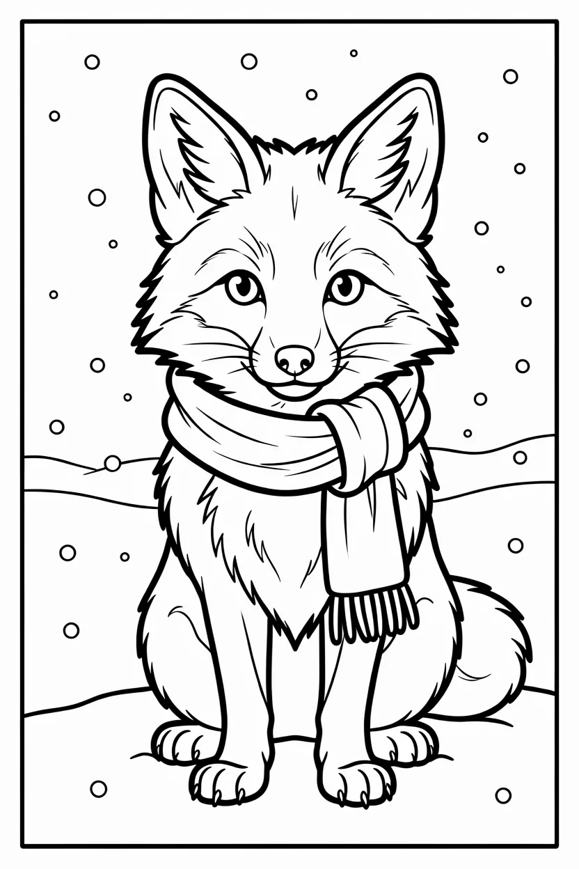 Desenhos de Raposas para Imprimir e Colorir