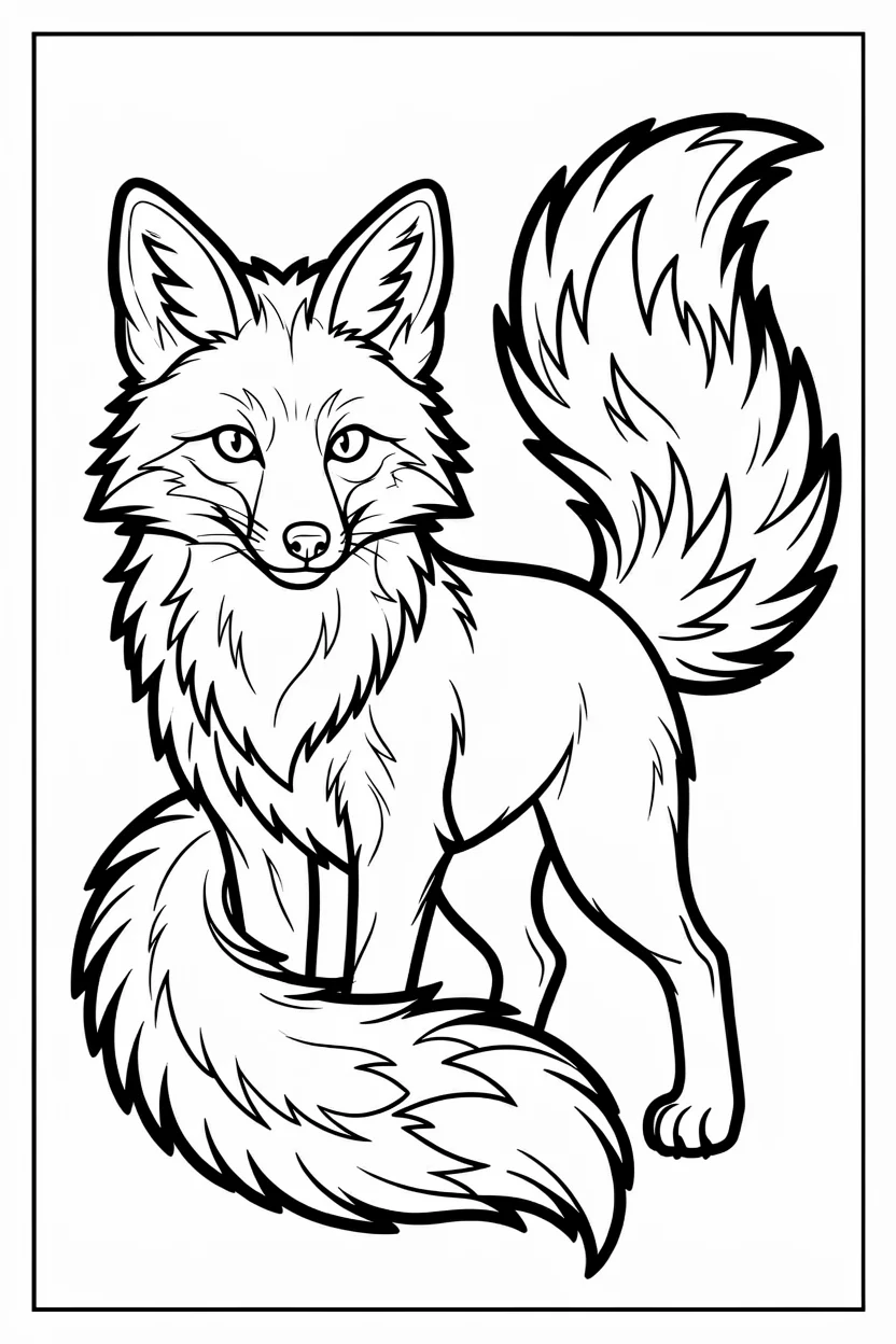 Desenhos de Raposas para Imprimir e Colorir