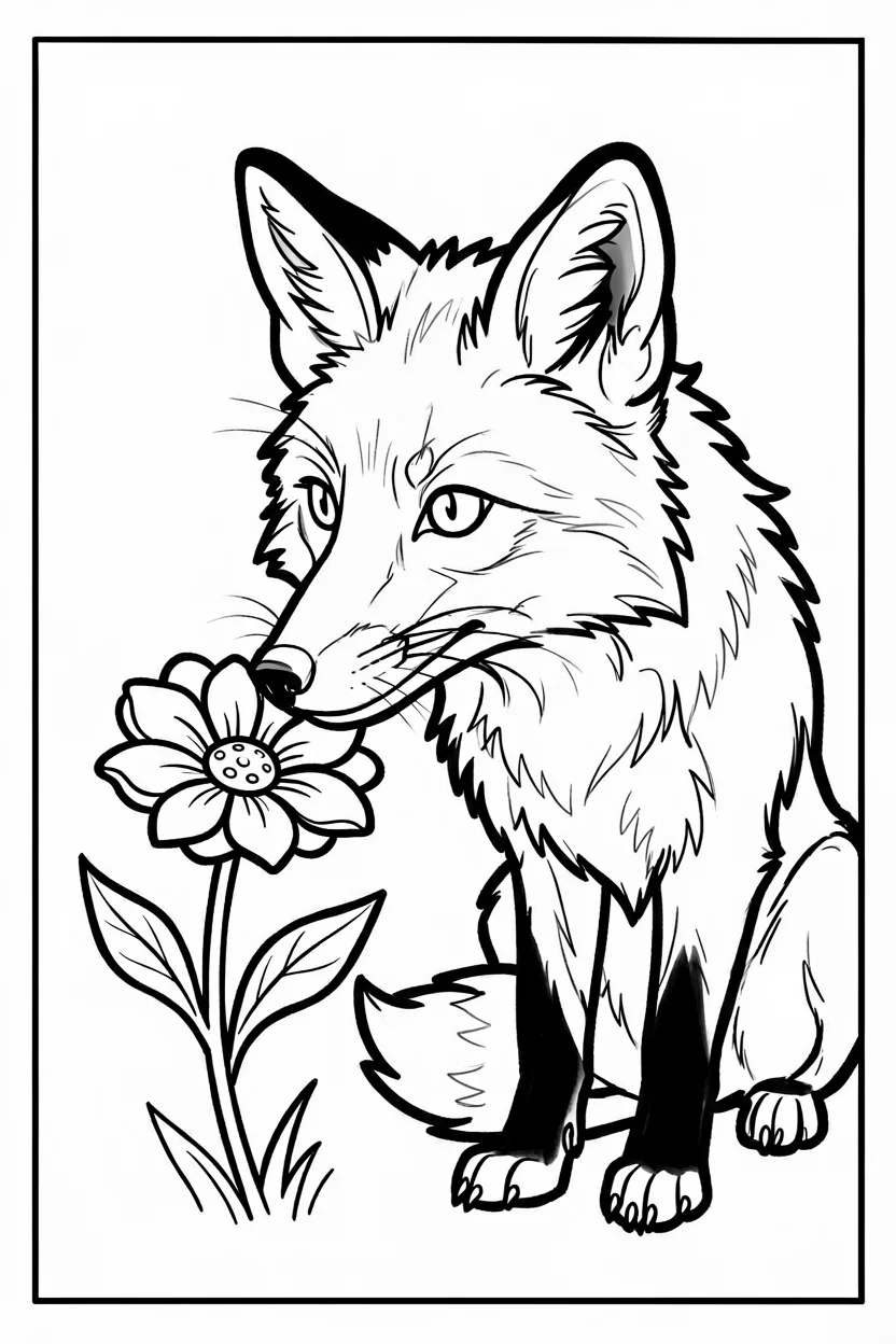 Desenhos de Raposas para Imprimir e Colorir