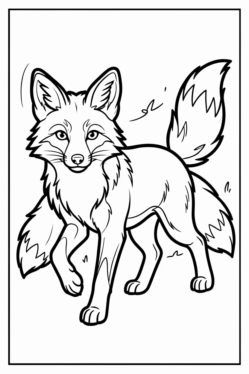 Desenhos de Raposas para Imprimir e Colorir