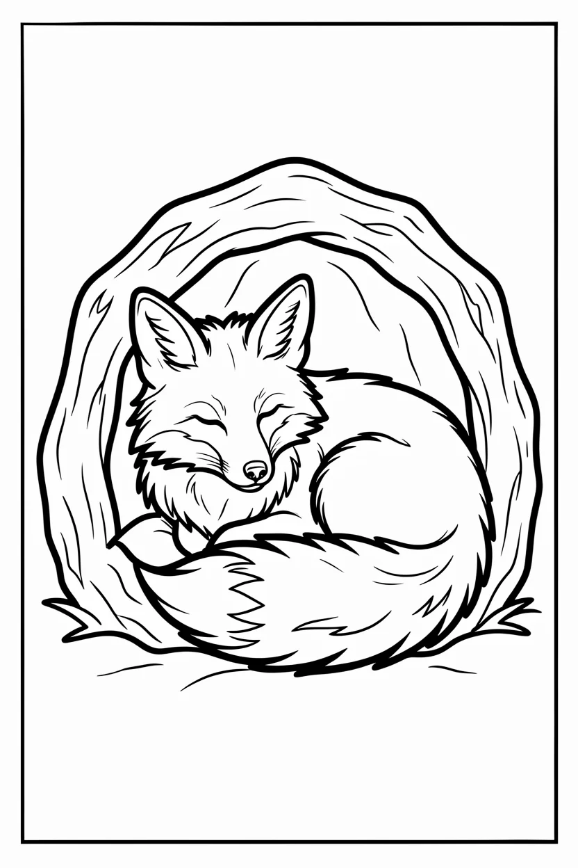 Desenhos de Raposas para Imprimir e Colorir