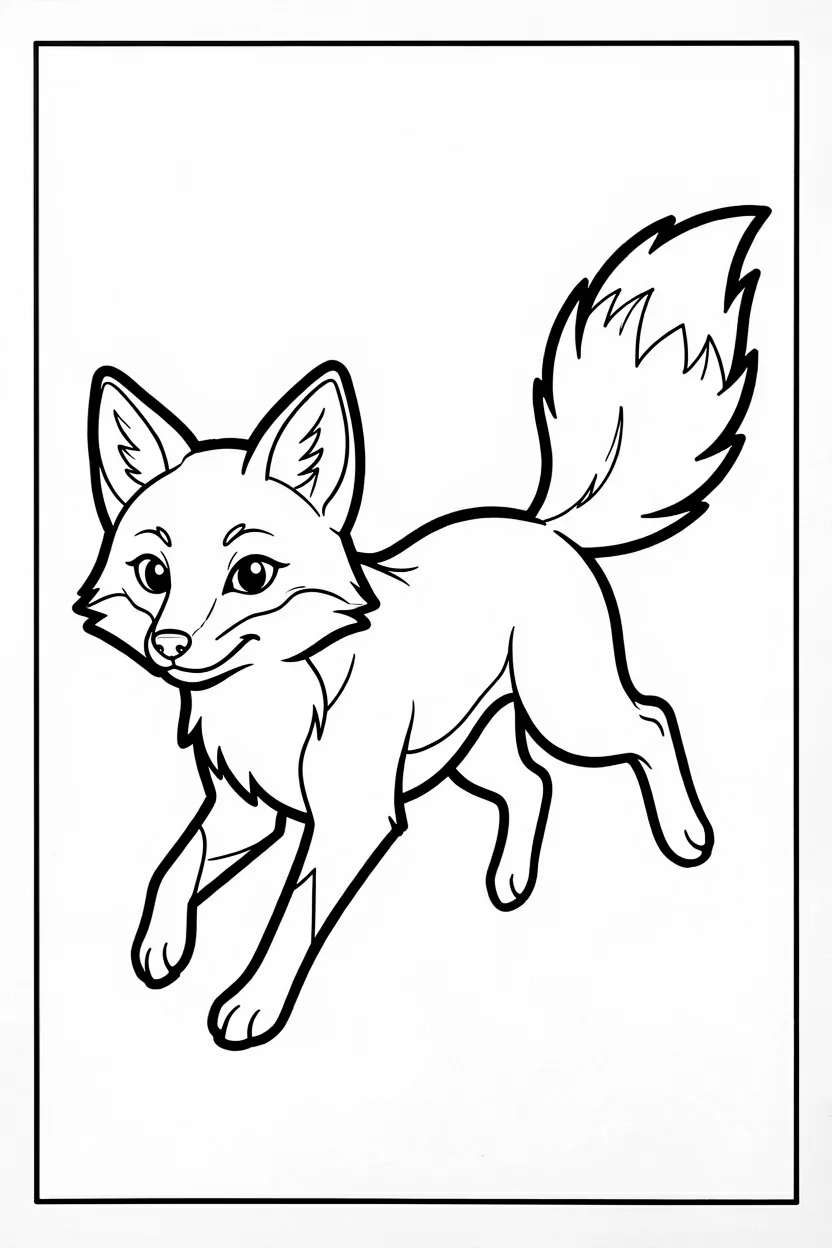 Desenhos de Raposas para Imprimir e Colorir