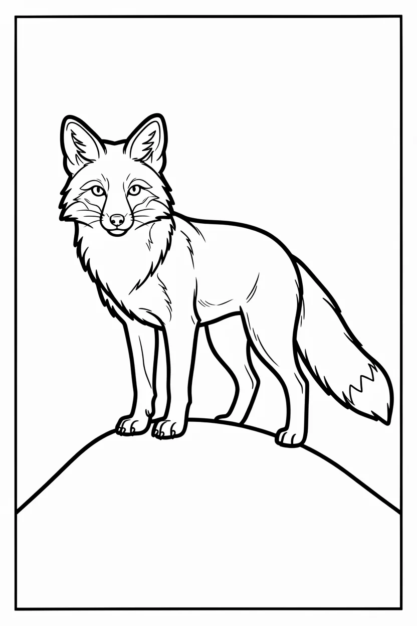 Desenhos de Raposas para Imprimir e Colorir