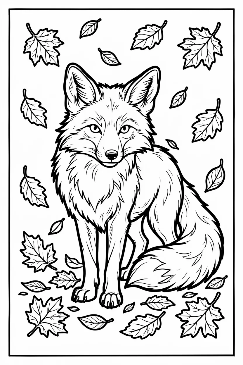 Desenhos de Raposas para Imprimir e Colorir