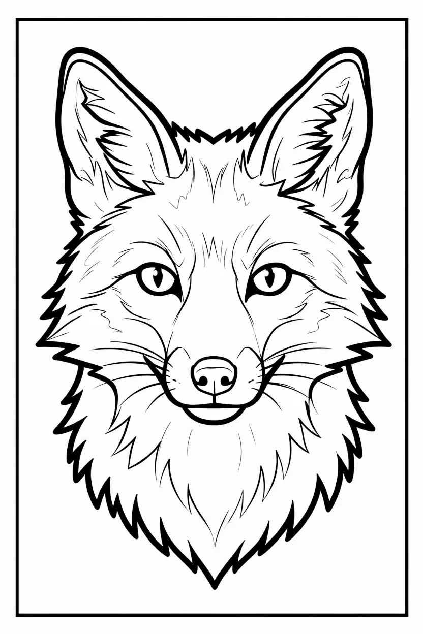 Desenhos de Raposas para Imprimir e Colorir