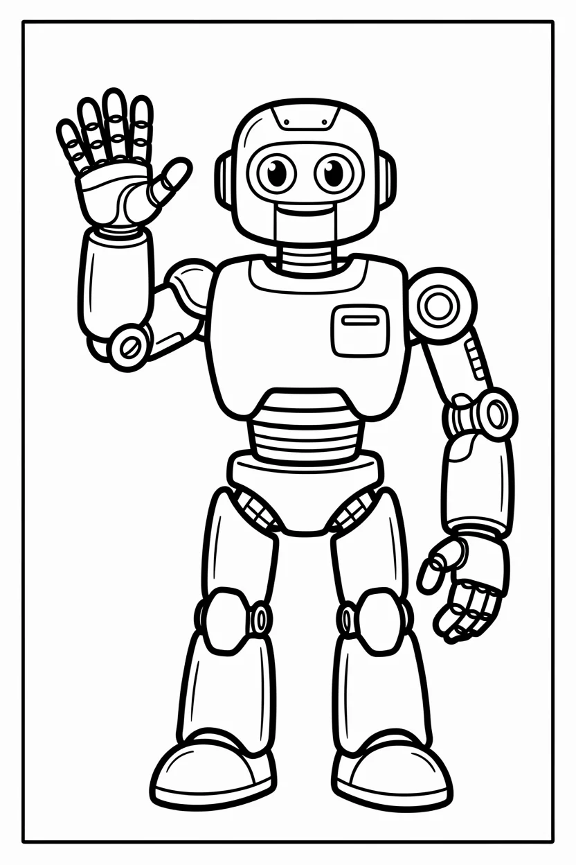 Desenhos de Robu00f4s para Imprimir e Colorir