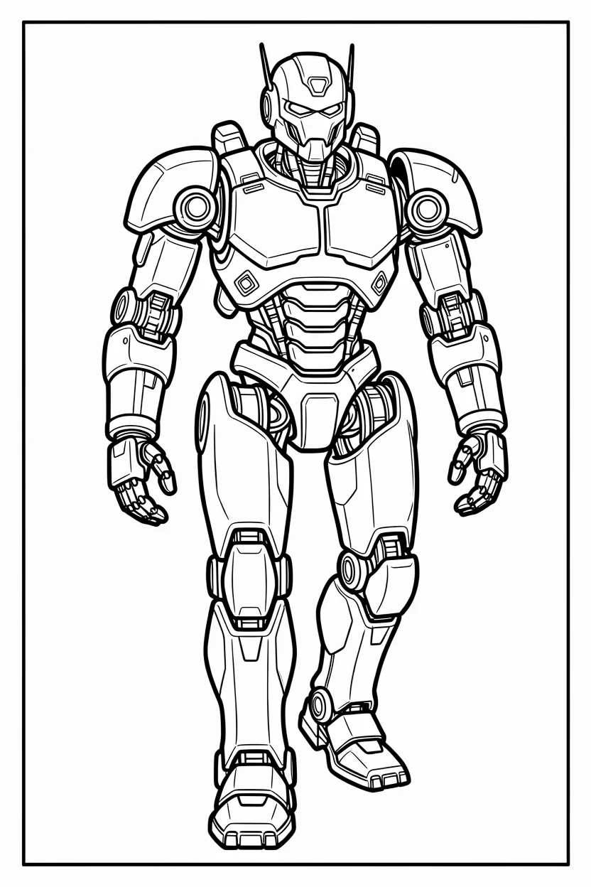 Desenhos de Robu00f4s para Imprimir e Colorir