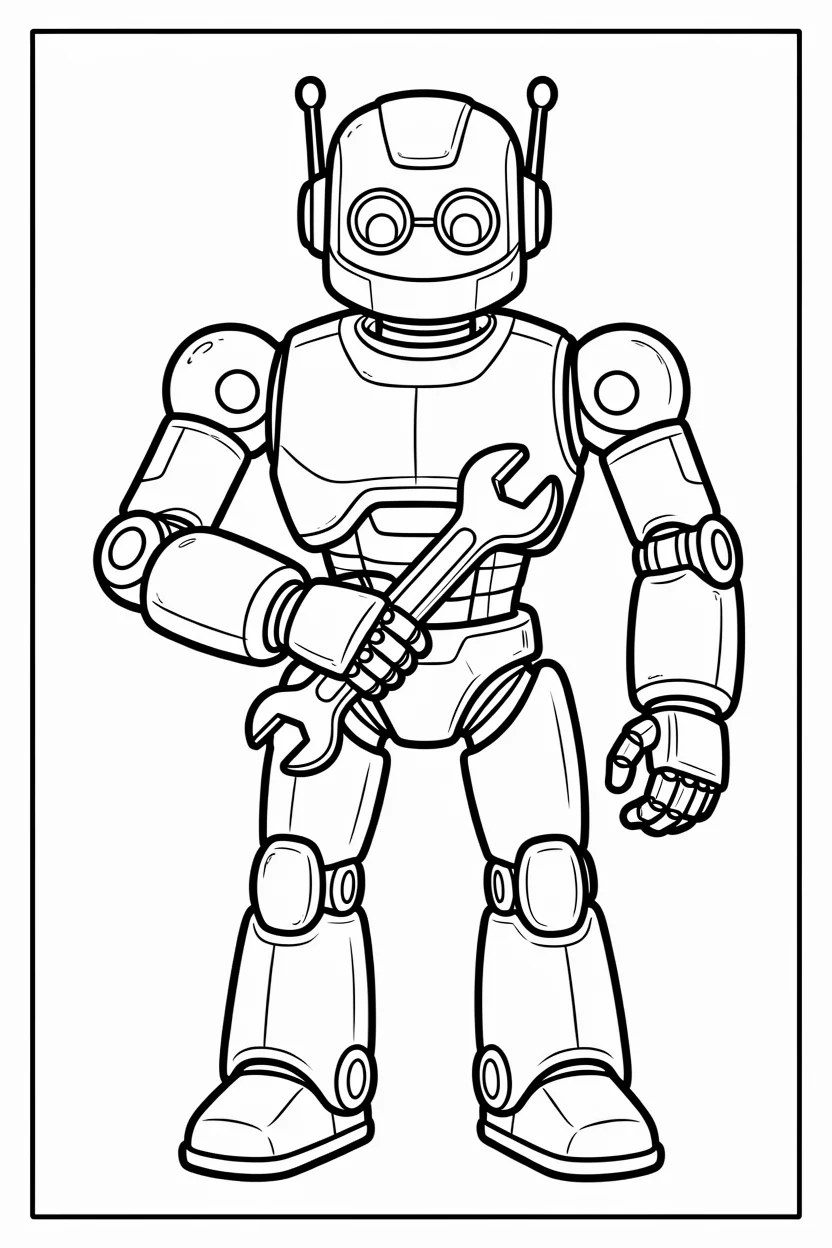 Desenhos de Robu00f4s para Imprimir e Colorir