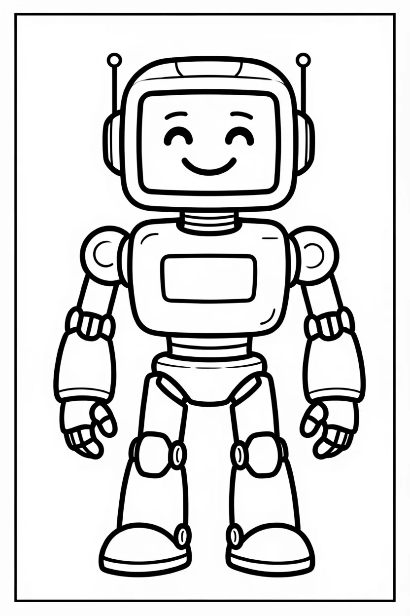 Desenhos de Robu00f4s para Imprimir e Colorir