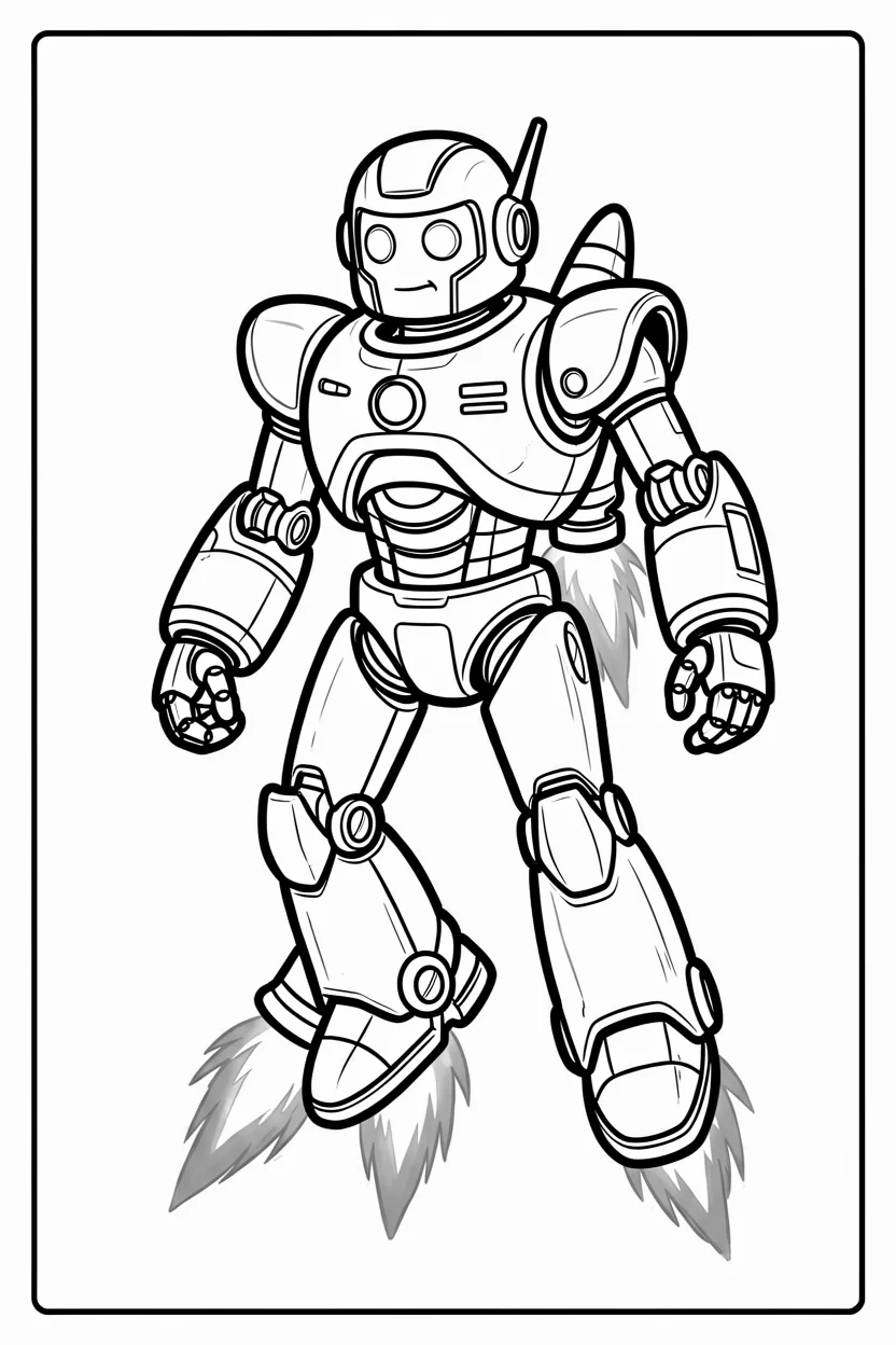 Desenhos de Robu00f4s para Imprimir e Colorir