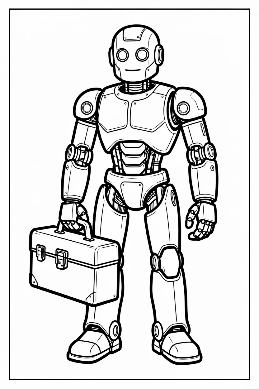 Desenhos de Robu00f4s para Imprimir e Colorir
