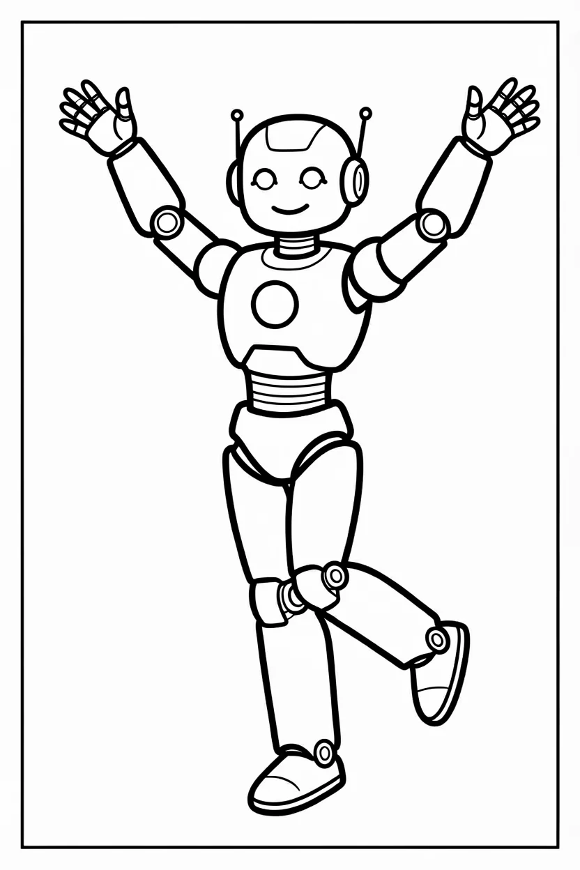 Desenhos de Robu00f4s para Imprimir e Colorir
