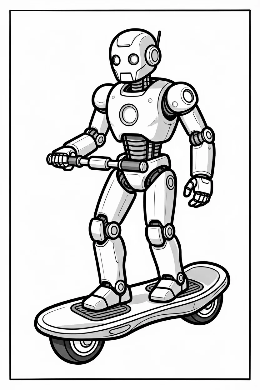 Desenhos de Robu00f4s para Imprimir e Colorir