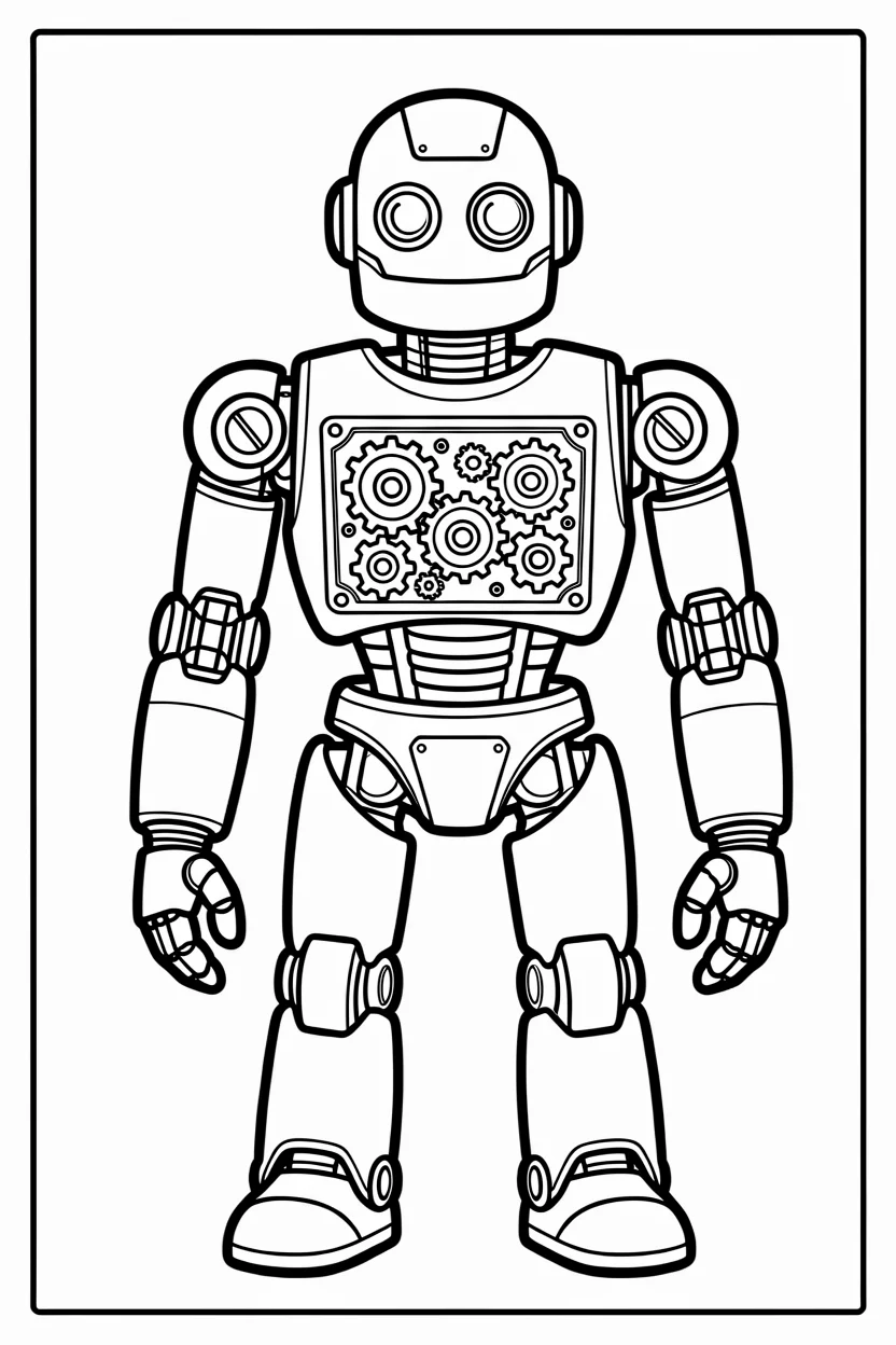 Desenhos de Robu00f4s para Imprimir e Colorir