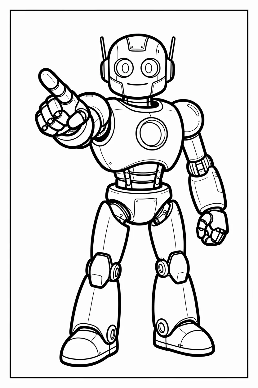 Desenhos de Robu00f4s para Imprimir e Colorir