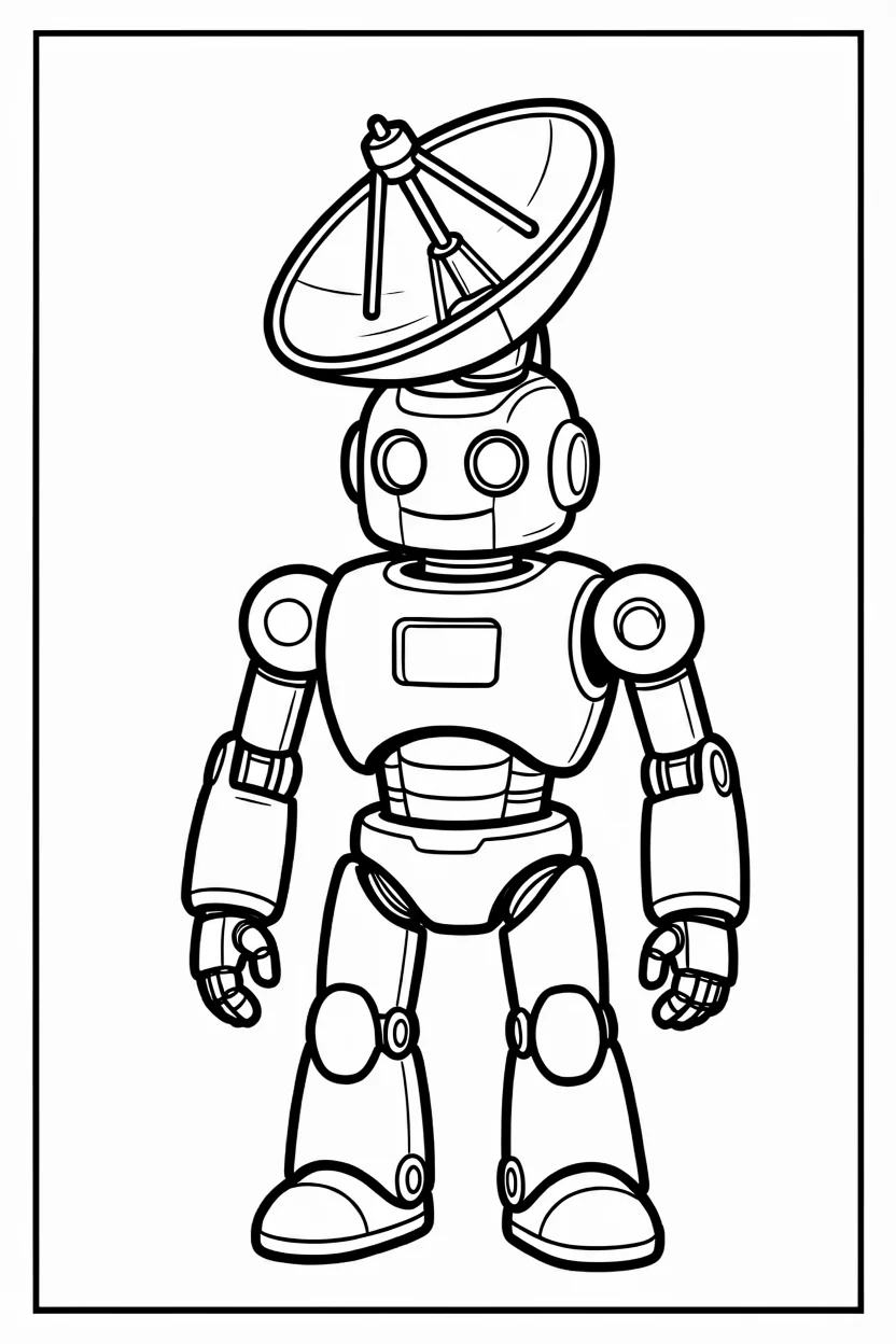 Desenhos de Robu00f4s para Imprimir e Colorir