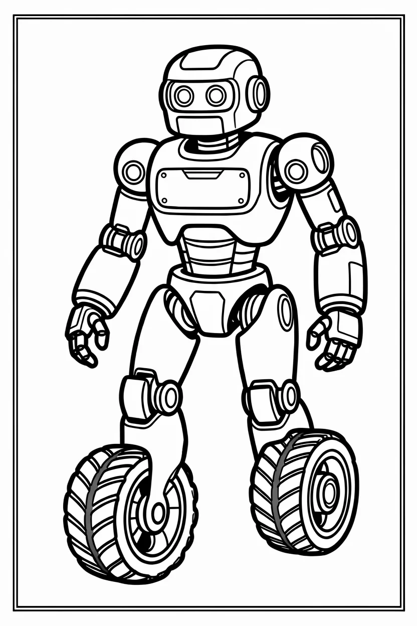 Desenhos de Robu00f4s para Imprimir e Colorir