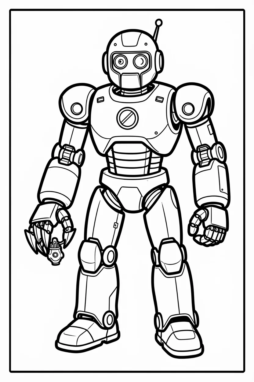 Desenhos de Robu00f4s para Imprimir e Colorir