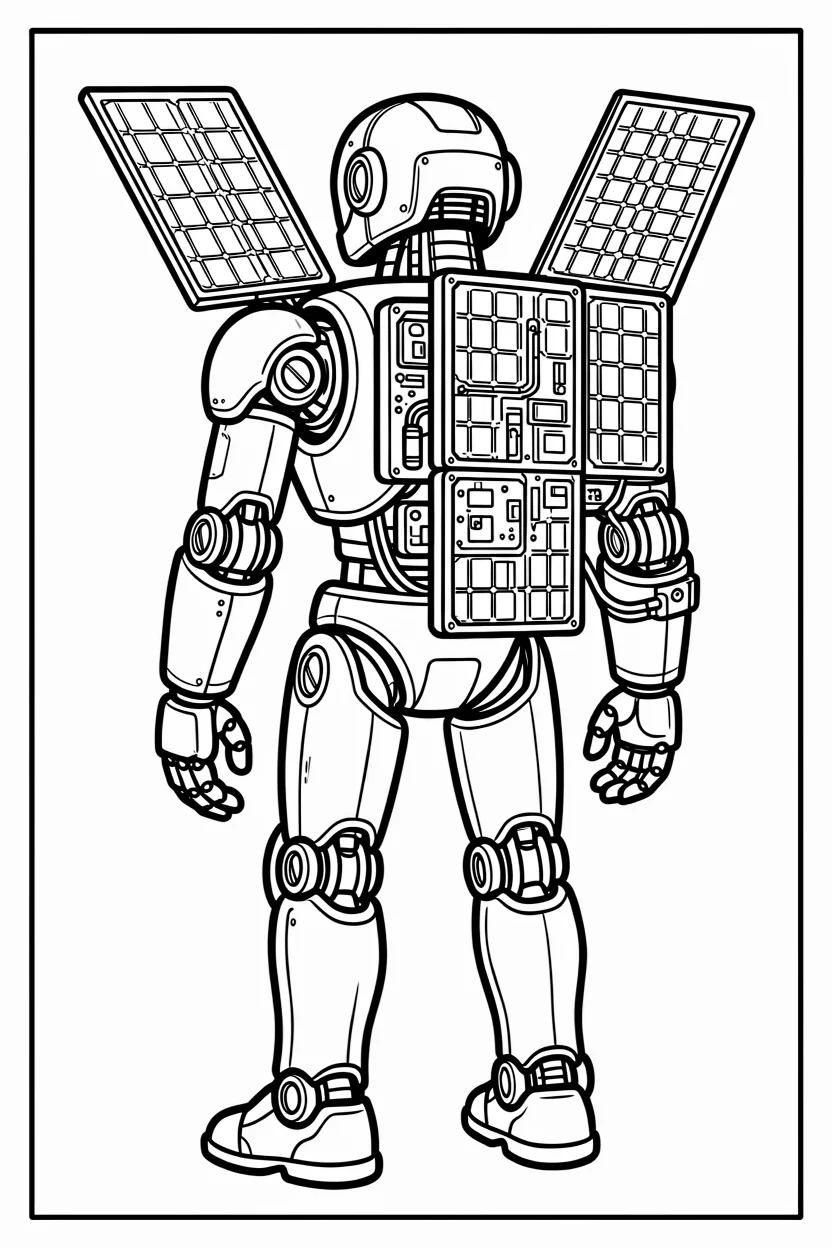 Desenhos de Robu00f4s para Imprimir e Colorir