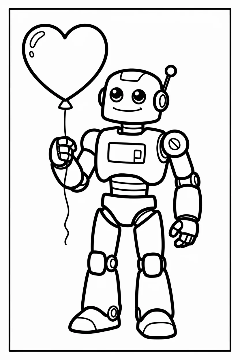 Desenhos de Robu00f4s para Imprimir e Colorir