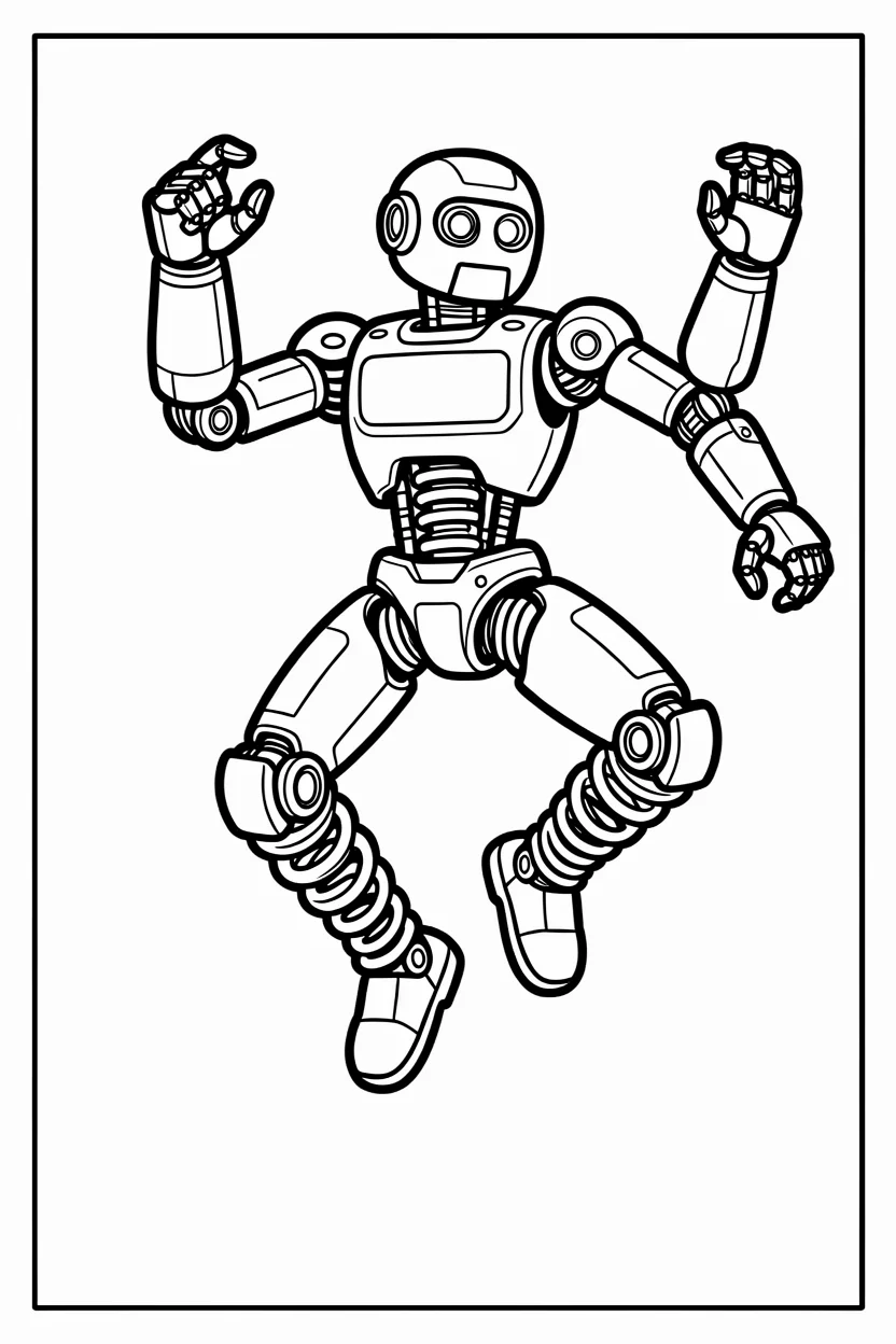 Desenhos de Robu00f4s para Imprimir e Colorir