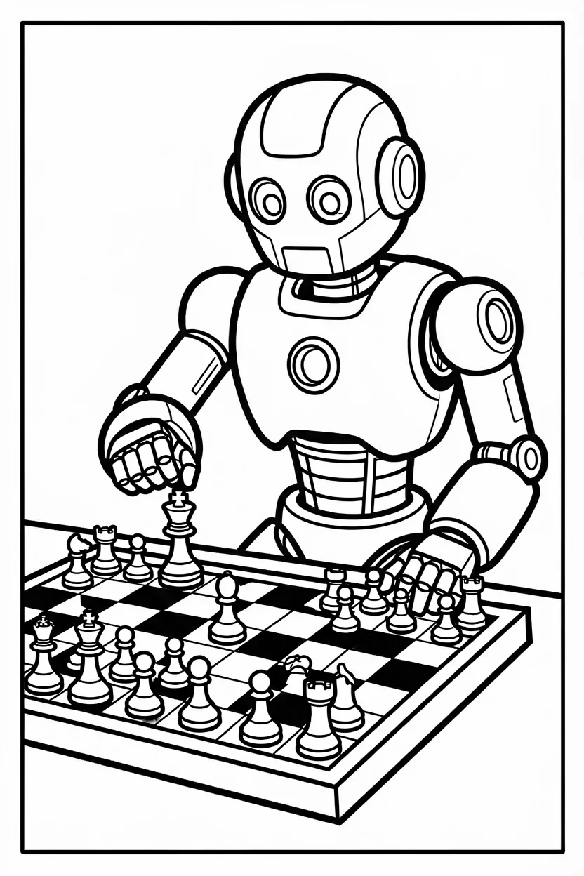 Desenhos de Robu00f4s para Imprimir e Colorir