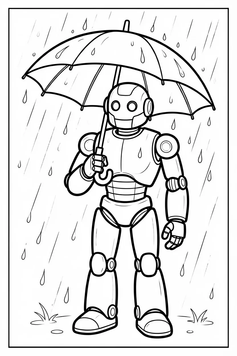 Desenhos de Robu00f4s para Imprimir e Colorir
